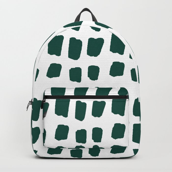 Green Abstract Paint Splotches Backpack