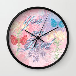 You Are Loved Wall Clock