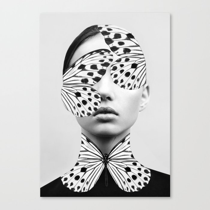 Woman Butterfly Canvas Print