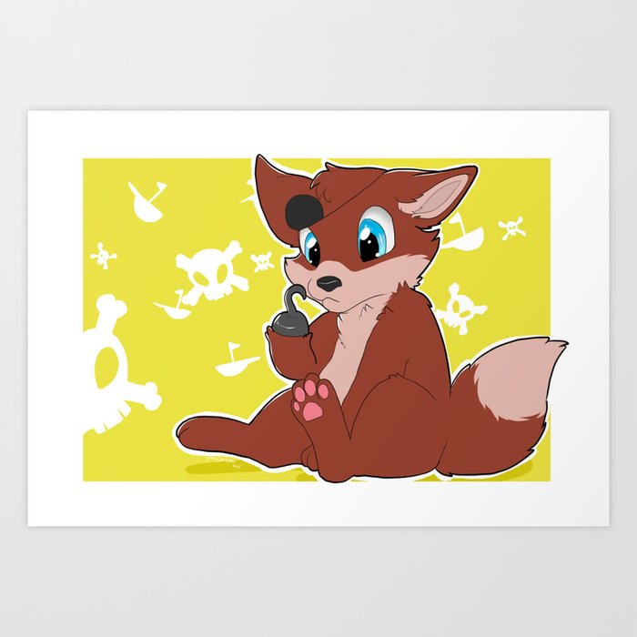 Foxy Fnaf  Art Print for Sale by JennifBryle