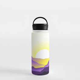 Nonbinary Pride Sunrise Landscape Water Bottle