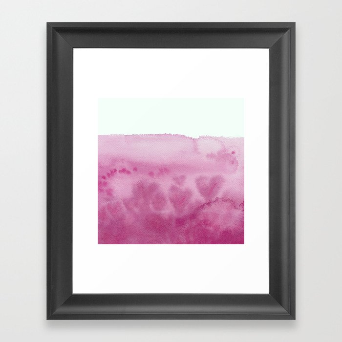 Waves of Love (Pink) Framed Art Print