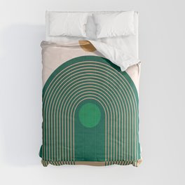 Abstraction_SUNSHINE_SULIGHT_GREEN_NATURE_LINE_ART_0316A Comforter
