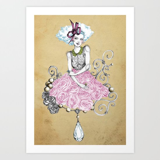 Delirose Art Print