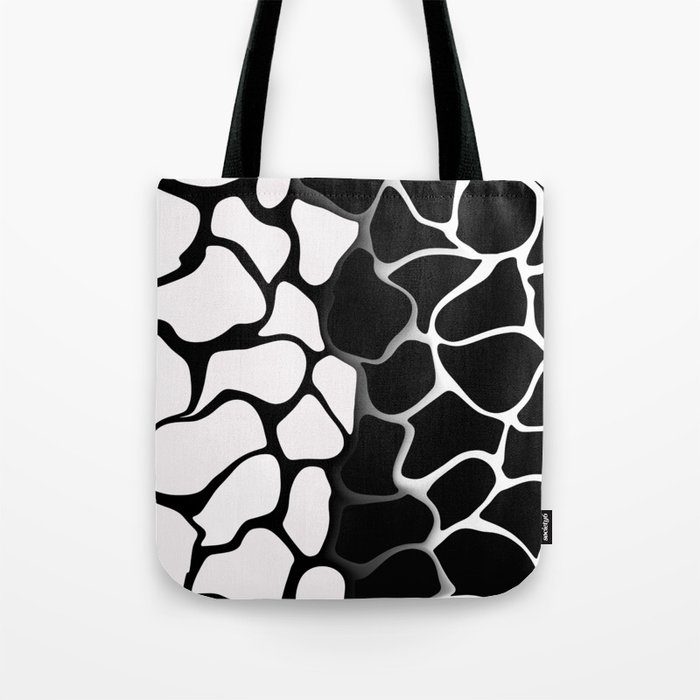 Black and White Gradient Art Tote Bag