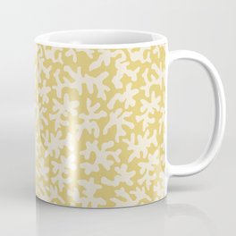 Coral in Yellow Green Coffee Mug