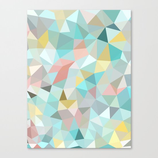 Pastel Tris Canvas Print