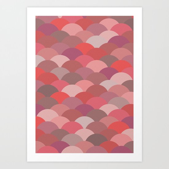Circles Abstract 9 Art Print