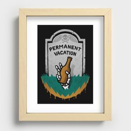 Permanent Vacation Recessed Framed Print