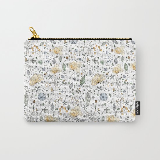 Flower Garden Watercolor Carry-All Pouch