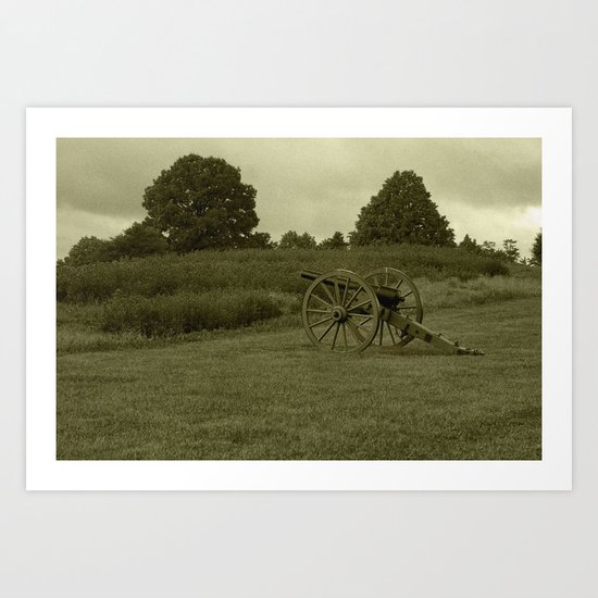 Civil War Cannon Art Print