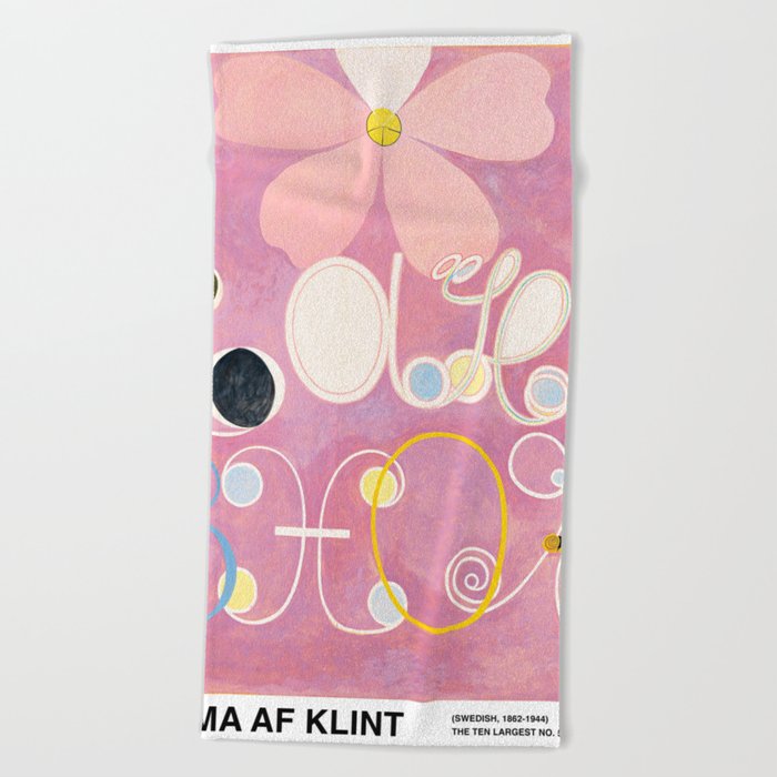 Hilma af Klint Ten Largest Poster, No. 5 Adulthood Museum Print, Klint Exhibition Poster, Klint Wall Art Beach Towel