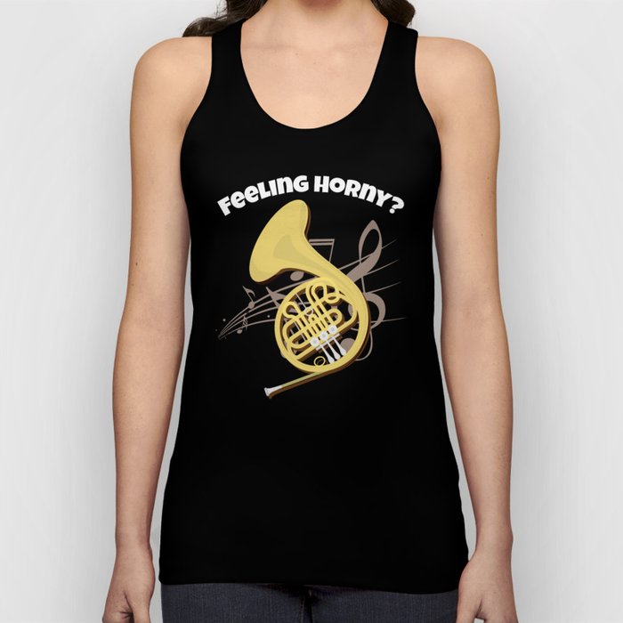 Funny French Horn design Brass Horn Marching Band Teachers, Players  Musicians and Instrument Makers Tank Top by Amazingly Good Designs