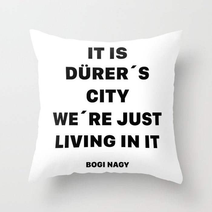 DÜRER´S CITY Throw Pillow