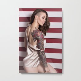 Siglovateam Metal Print | Female, Woman, Studio, Care, Portrait, Relaxation, People, Sensuality, Person, Photo 