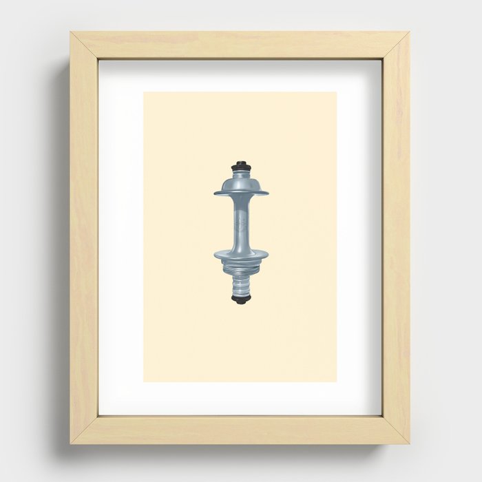 Vintage Cycling Components - Hub Recessed Framed Print