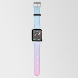 pastel blue and pink abstract art Apple Watch Band