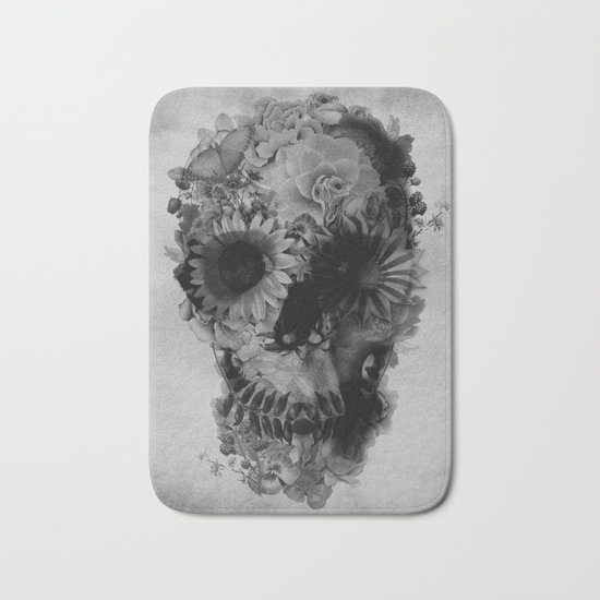 Skull 2 / BW Bath Mat