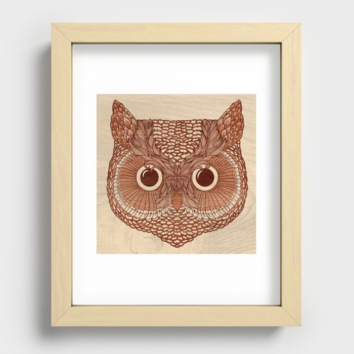 Owlustrations 2 Recessed Framed Print