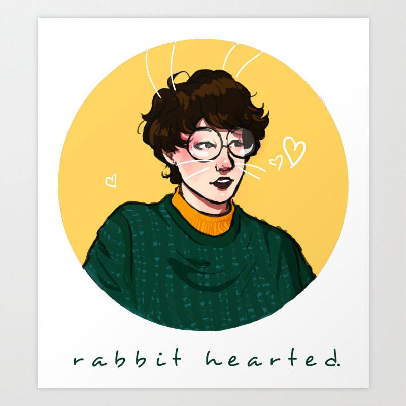 Rabbit Hearted, Chloe Moriondo Art Print by redheadhurley | Society6
