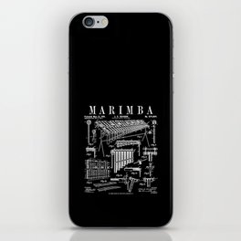Marimba Player Percussion Musical Instrument Vintage Patent iPhone Skin