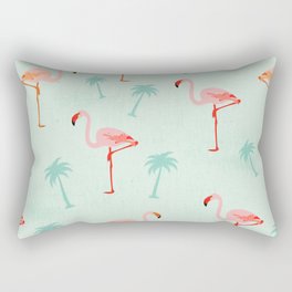 Vintage Flamingos Rectangular Pillow