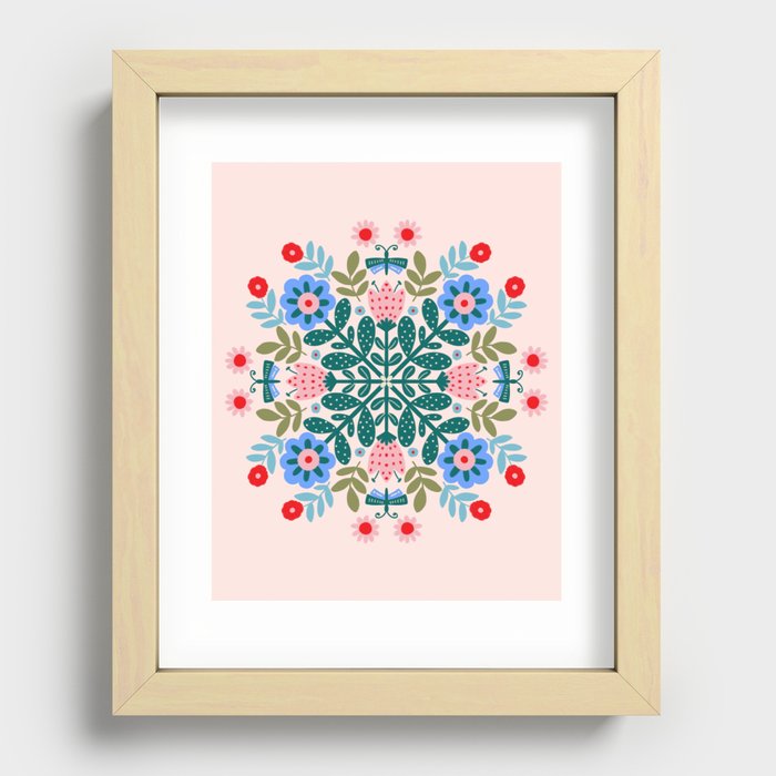 Scandinavian Folk Art Mandala Art Print by Gabi Thomeu | Society6