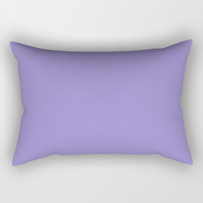 Moody Blue Color Rectangular Pillow