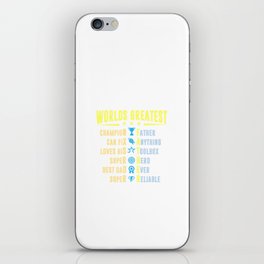 Worlds Greatest Father iPhone Skin