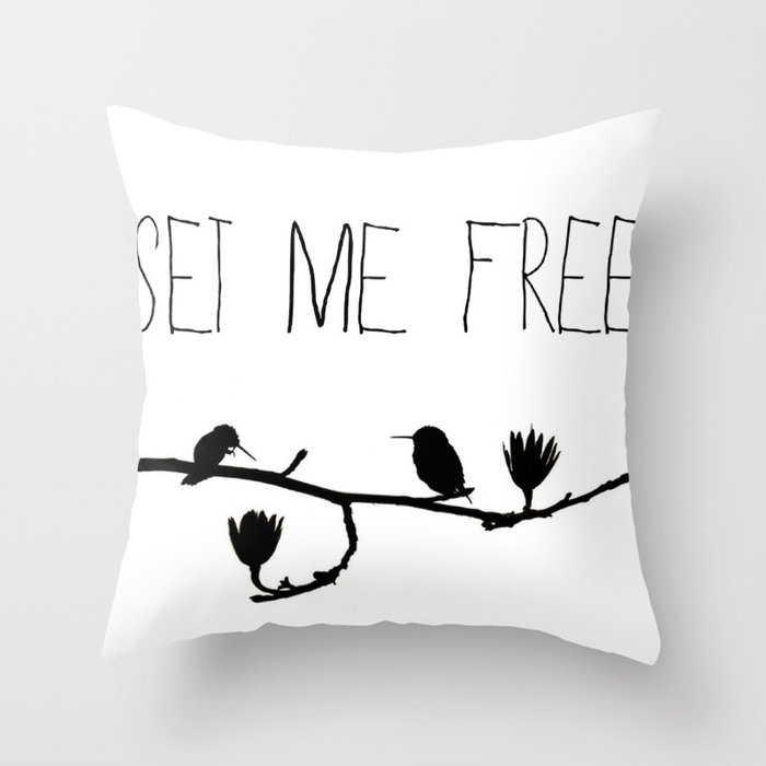 Set Me Free Throw Pillow