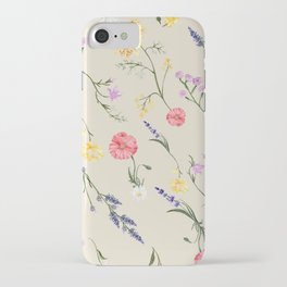 Wildflower and Lavender iPhone Case