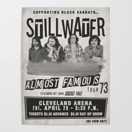 Almost Famous Stillwater Concert Poster Poster