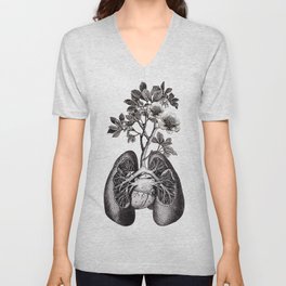 Flourishing Lungs V Neck T Shirt