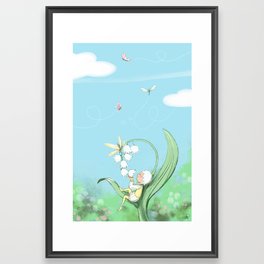 lily of the valley (mughetto) Framed Art Print
