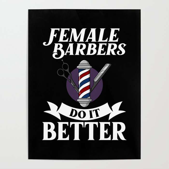 Barber Hair Stylist Hairdresser Barbershop Salon Poster