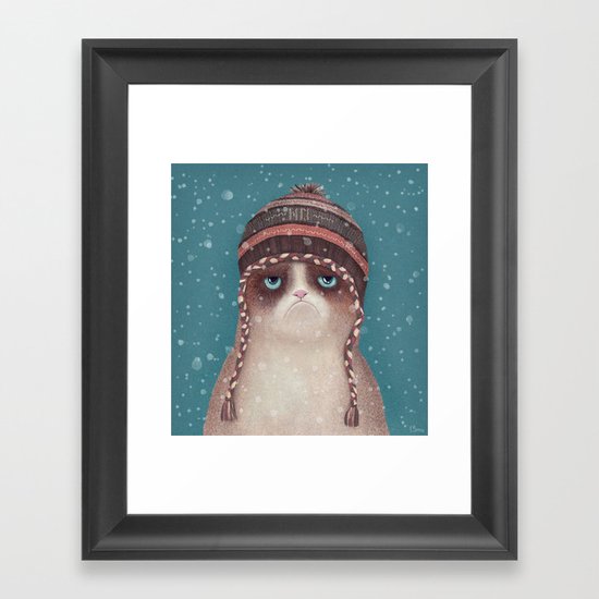 Under snow Framed Art Print