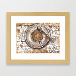 Coffee Longing Framed Art Print