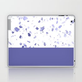Very Peri 2022 Color Of The Year Violet Blue Periwinkle Terrazzo Marble Laptop Skin