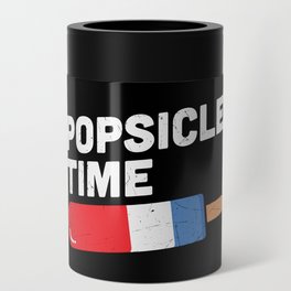 Popsicle Time Retro Summer Can Cooler