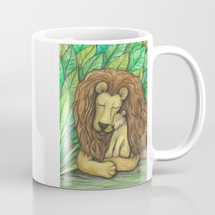 Lion and Cub Coffee Mug