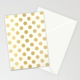 New Years Golden Dots Stationery Card