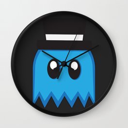 Pac-Men - Inky Ghost - Blue Wall Clock