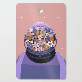 The Floral Astronaut Cutting Board