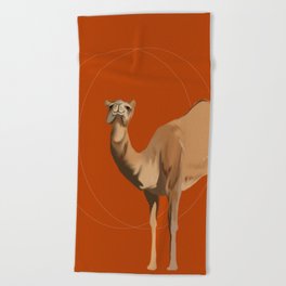 Camel Moon Beach Towel