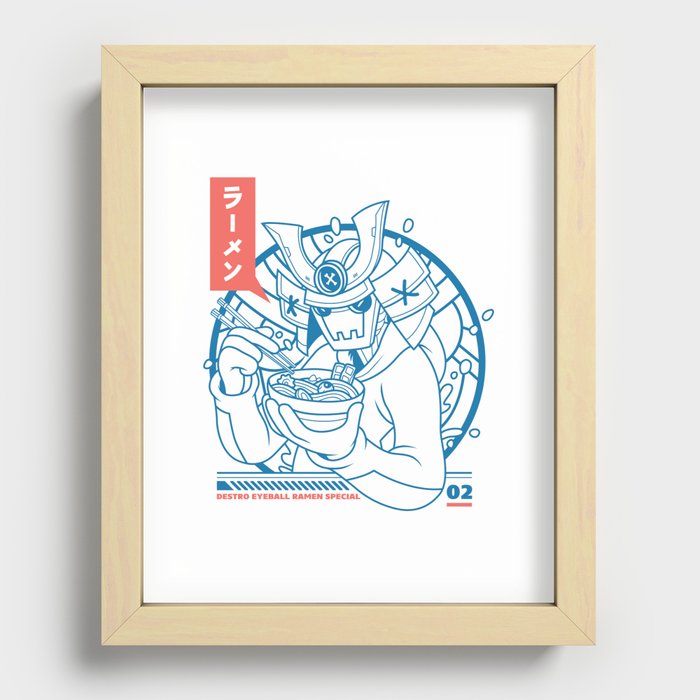 Destro Ramen Shogun Recessed Framed Print