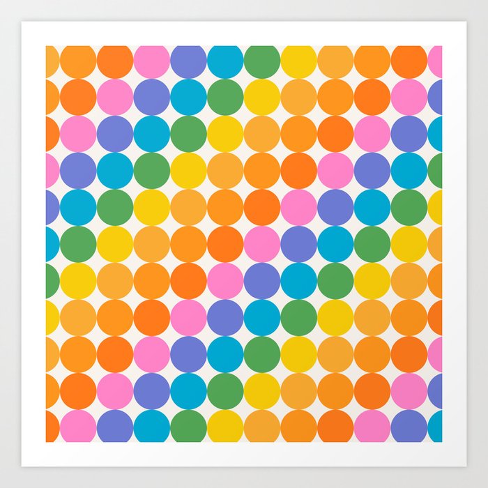 Dots - Rainbow Brites Art Print