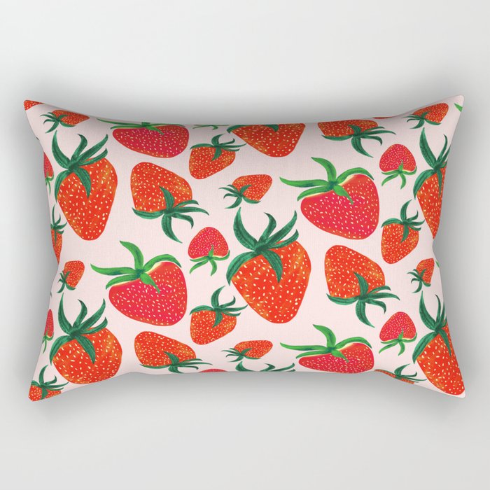 Strawberry Harvest Rectangular Pillow