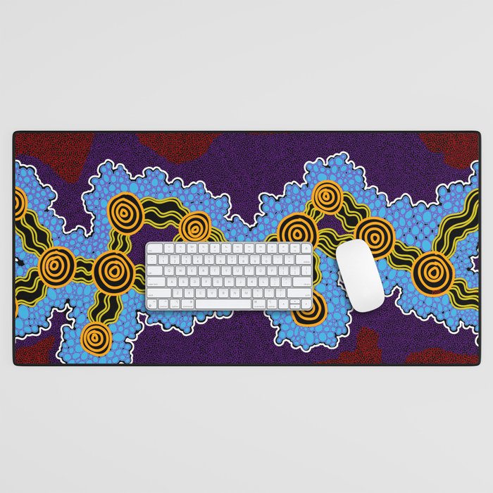 Authentic Aboriginal Art - 1 Desk Mat