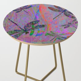 Dragonfly Opal Side Table