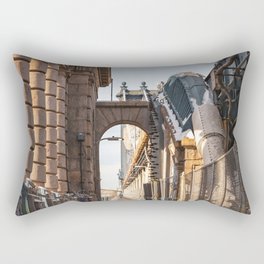 Manhattan Bridge Winter Rectangular Pillow